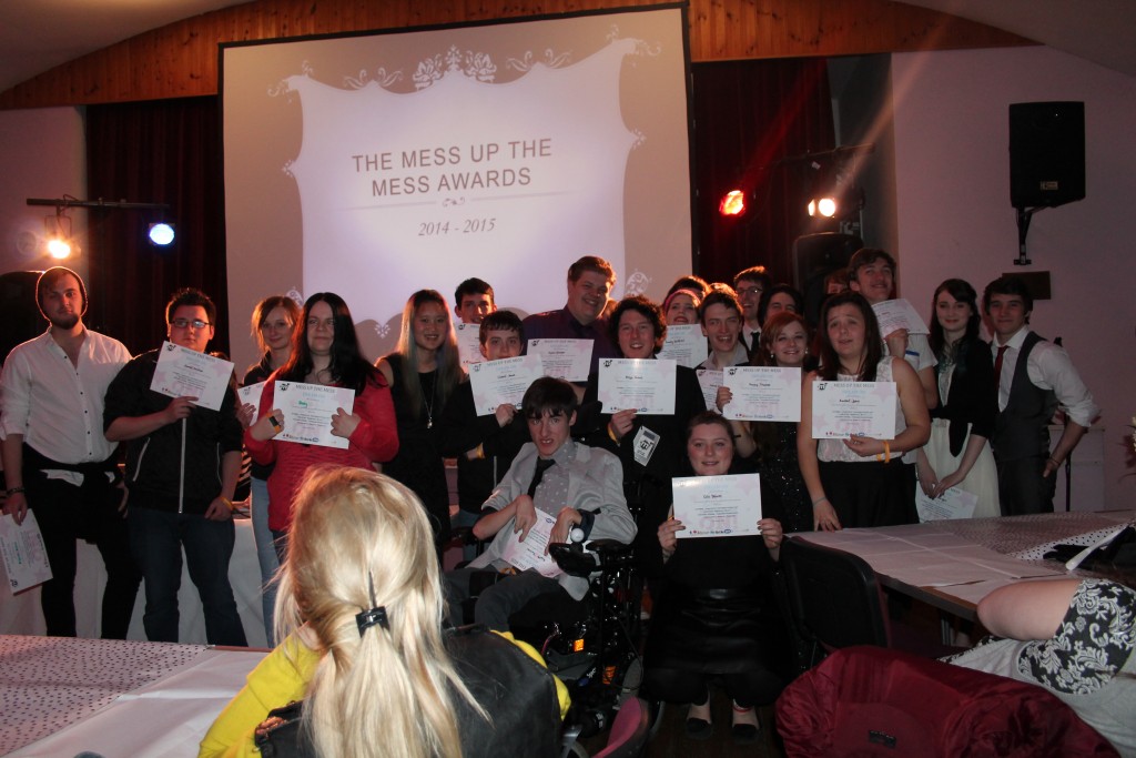 Young people with awards