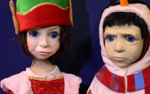 Ken and Bee Puppets in Festive Costume